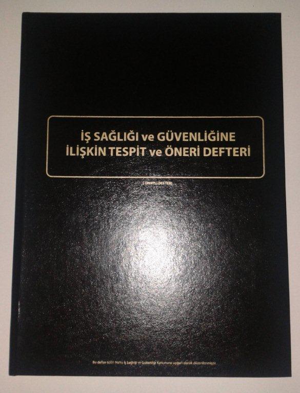 İş Sağlığı ve Güvenliğine İlişkin Tespit ve Öneri Defteri Fiyatları