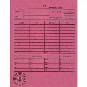 Mahkeme Dosyası Karton Tam Kapak Pembe Renkli Ekonomik Dosya Fiyatları