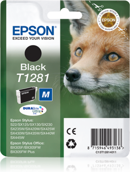 Epson T1281 Siyah Orjinal Kartuş