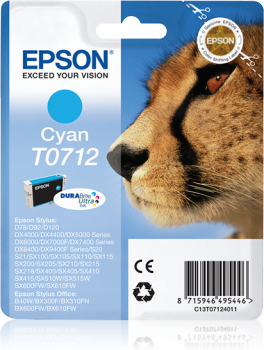Epson T0712 Mavi Orjinal Kartuş